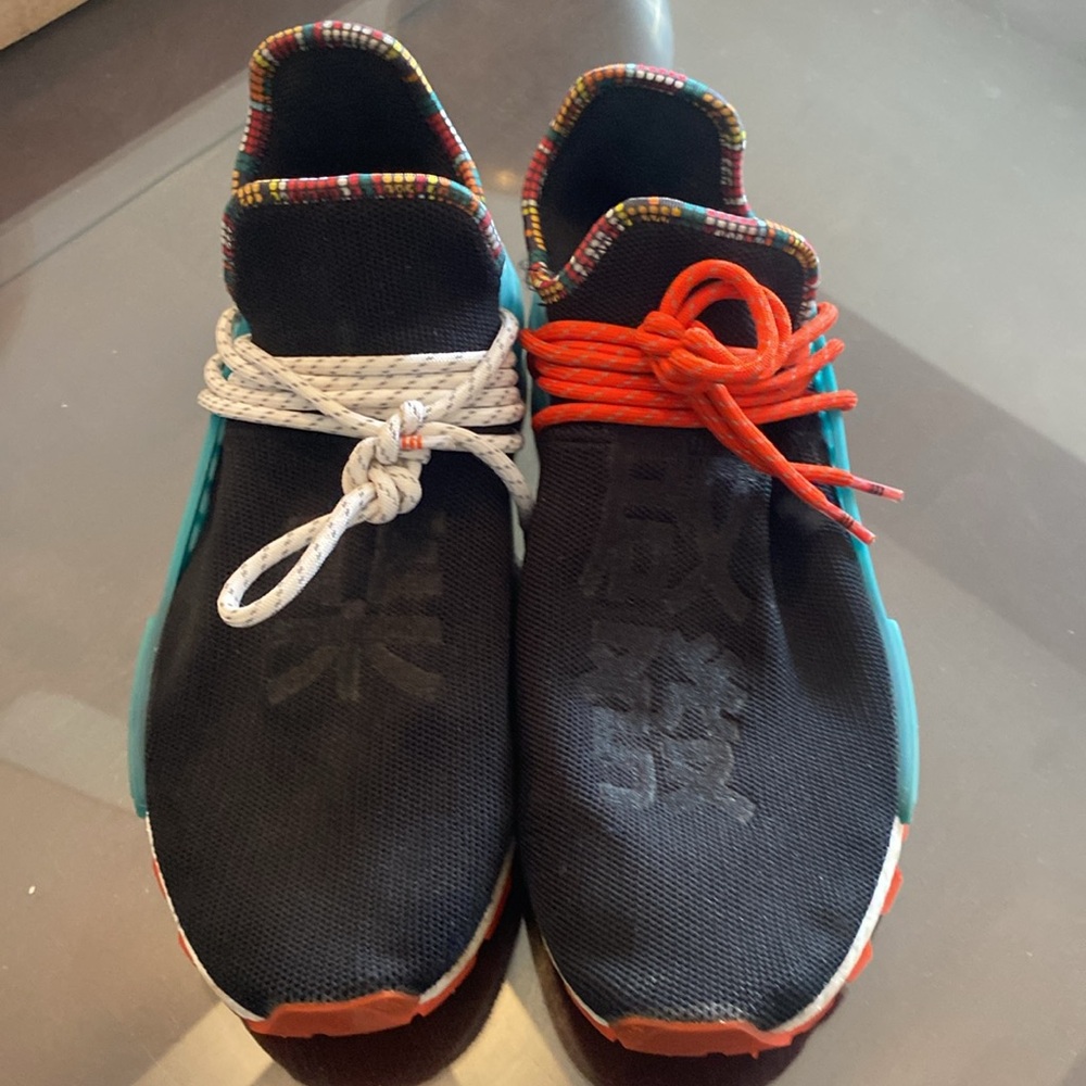 Adidas X Pharrell Williams Human NMD Trail Inspiration Black Size 9.5 US 
Mens - Picture 2 of 10